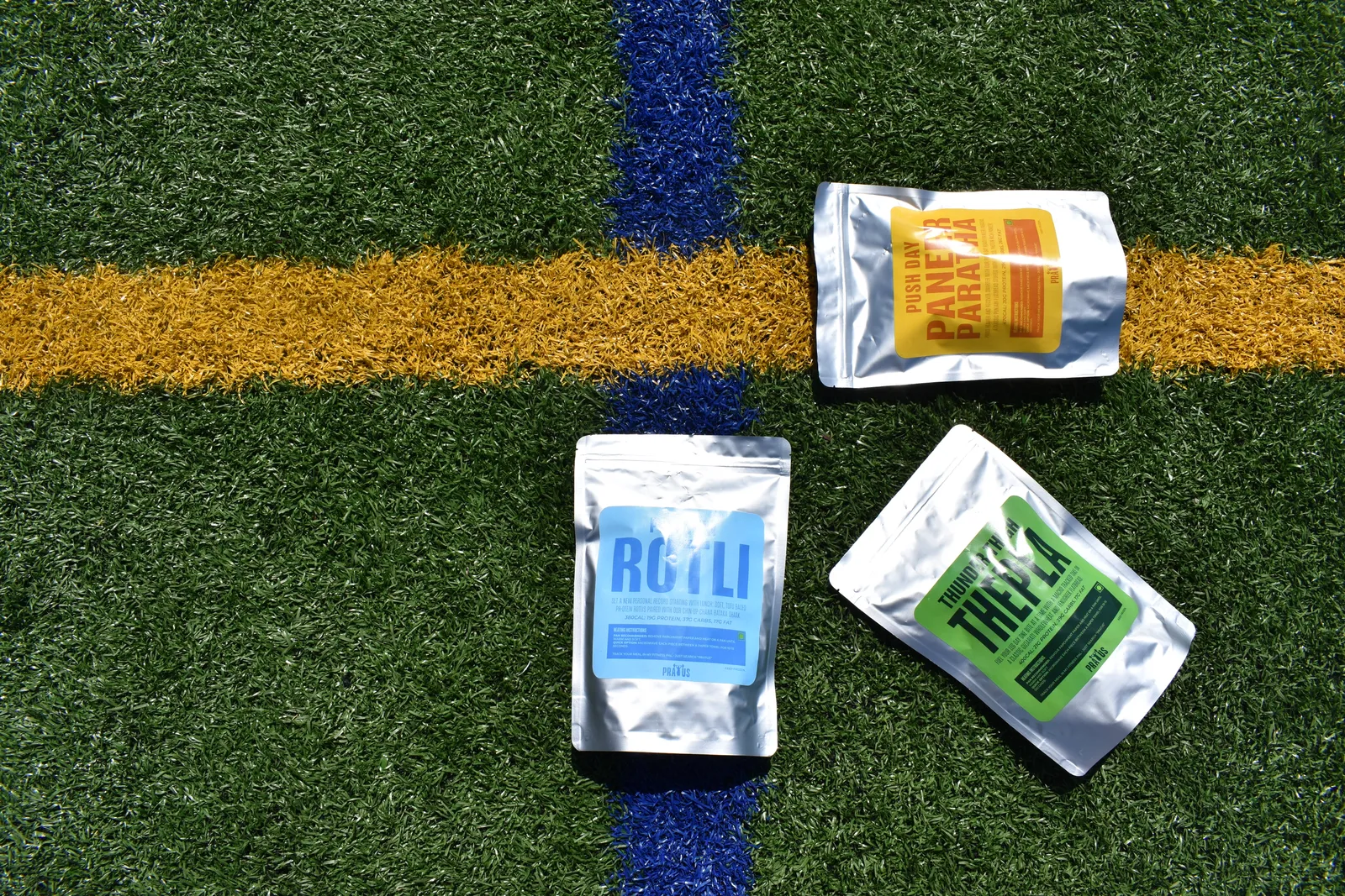 All three Pratus meals on turf